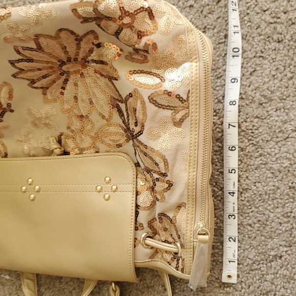 New! Joan Boyce sequined backpack bag with detachable straps - Picture 4 of 6